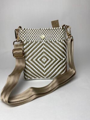 Bandolera Dorada  Con Blanco