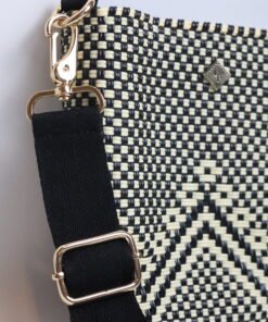 Alternative view of Bandolera Beige con Negro