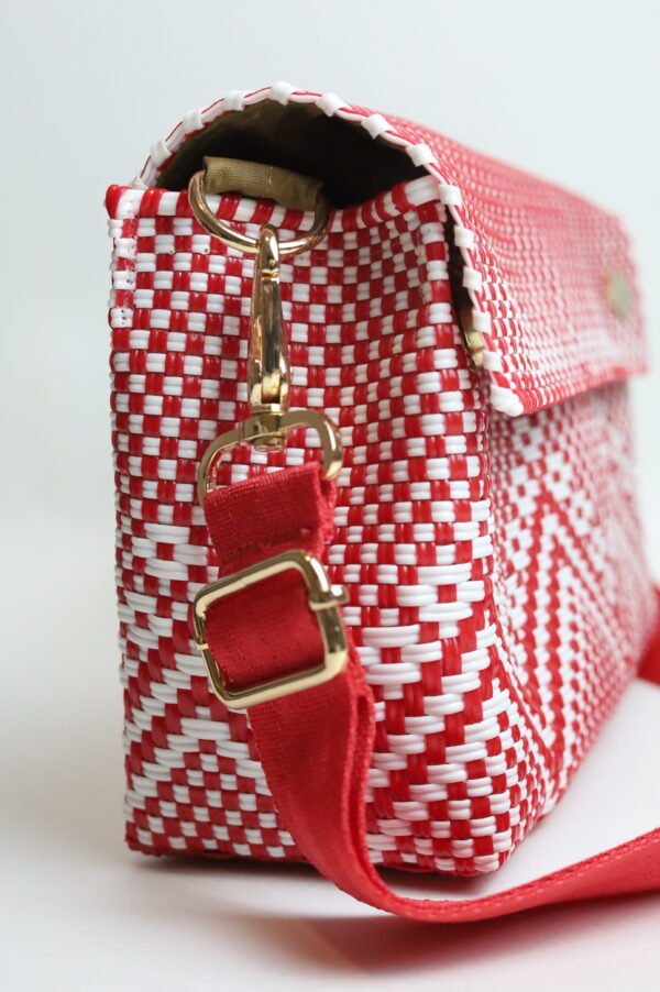 Cross Body Blanca Roja