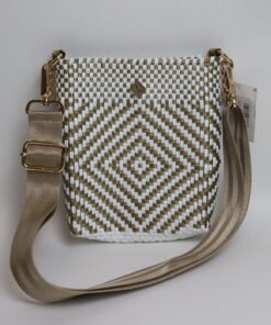 Bandolera Blanca con Dorado