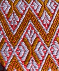 Alternative view of Cartera naranja con blanco y rosa