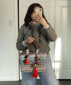 Mini Frida Artisan Bag – Handwoven Mexican Multicolor Bag