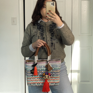 Mini Frida Artisan Bag – Handwoven Mexican Multicolor Bag