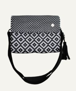 CROSS BODY BLACK AND WHITE
