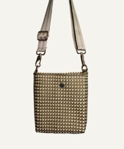 BANDOLERA BEIGE AND GOLD