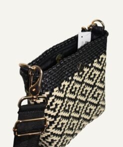 Alternative view of BANDOLERA BEIGE AND BLACK