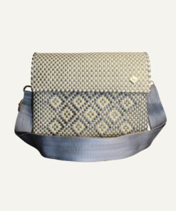 CROSS BODY BEIGE AND SILVER